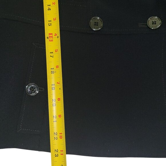 CALVIN KLEIN | Navy Blue Calvin Klein Buttons 100% Polyester Blazer - Picture 11 of 13